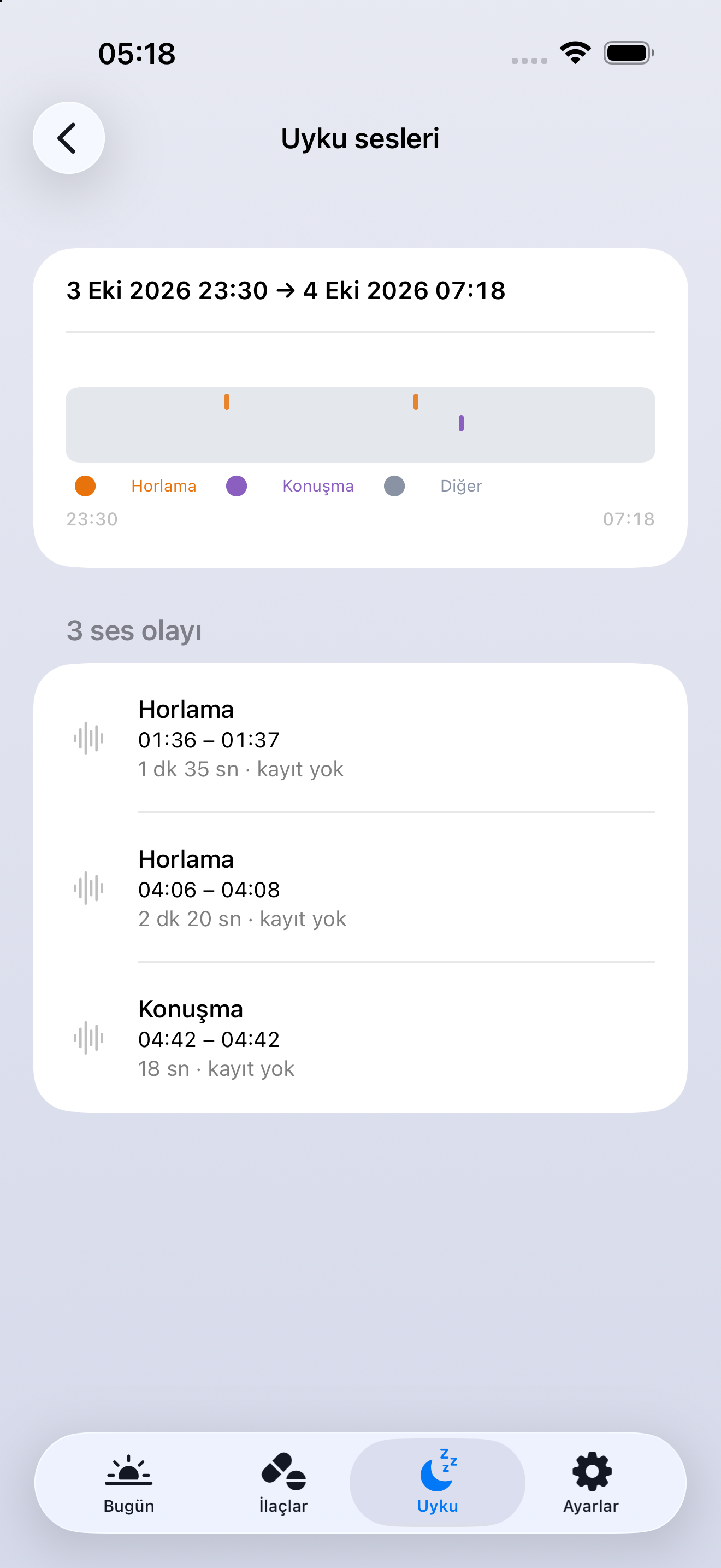 Doza — Uyku sesleri: Ses bölgelerini bir arada keşfet.